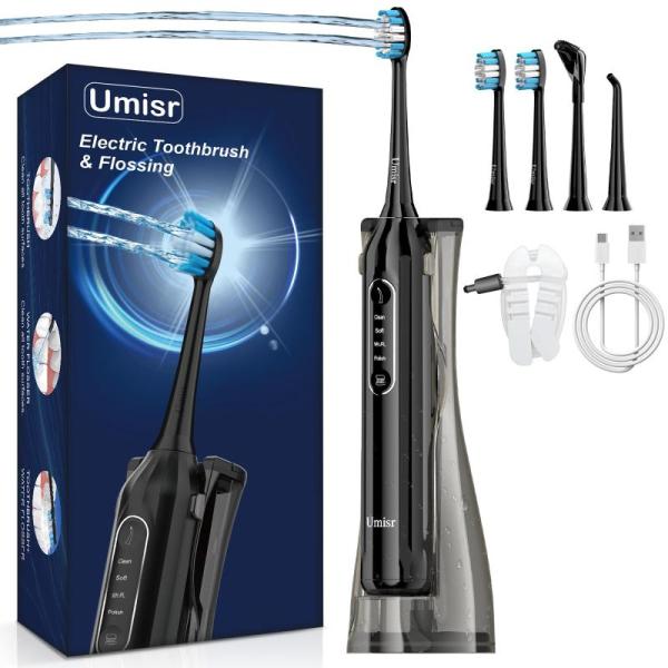 Health & Beauty - Toothbrush w Water Flosser Combo, Makeup Brush Cleaner, Heatless Hair Curler - MSRP $8,881