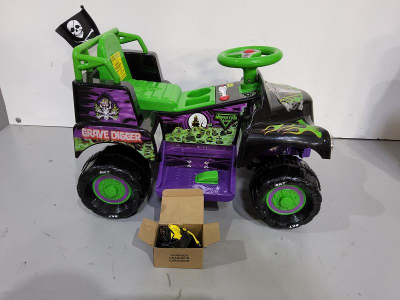 Grave Digger Ride-On Car Monster Truck Jam 6V, 18-36 Months - MSRP $79