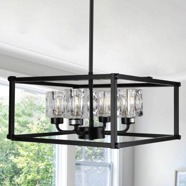 Home Improvement - Loyled 4-Lights Farmhouses Crystal Chandelier, OkunsAllure Orange Mushroom Lamps - MSRP $5,060