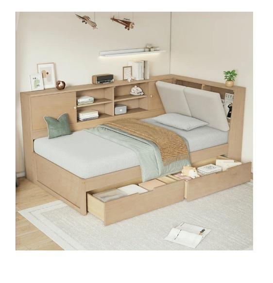TRUCKLOAD -Furniture - Lattitude Run L-shaped Wooden Daybed/Desk, LuXeo Cancun HDPE Serving Bar, LayinSun -MSRP $35,943