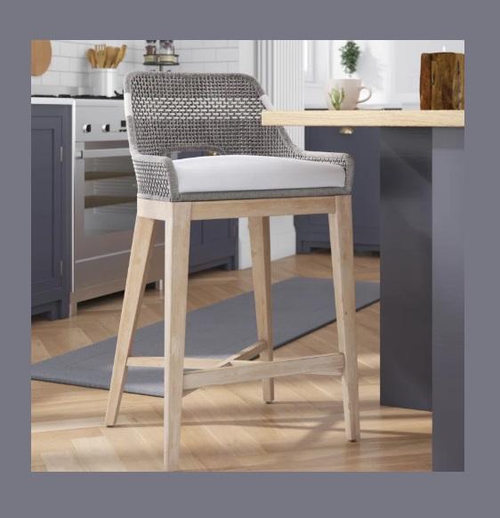 TRUCKLOAD - Housewares - Bowker Bar & Counter Stool, 67" Oval Soild Wood Dining Table Oval, Winward Home - MSRP $48,873