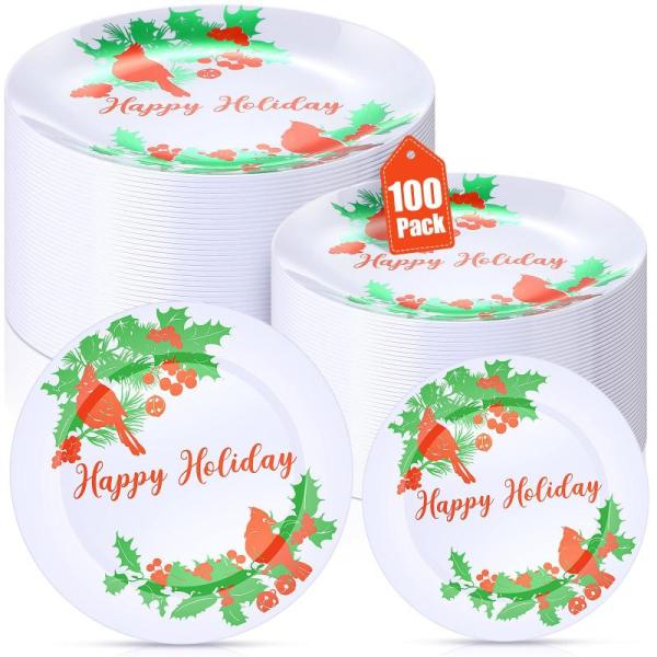Amazon Clearance - Drugstore - SiliFine Plastic Christmas Disposable Plates, Gr8Sight Reading Glasses, Miyolime Softgels - MSRP $2,411