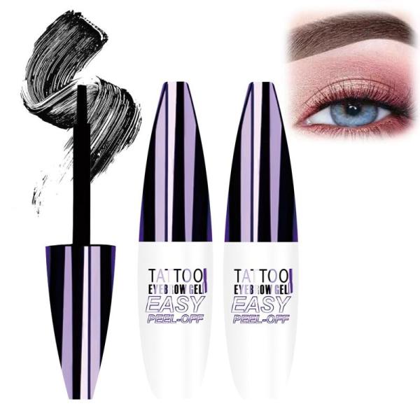 Beauty - 2 Pack Tattoo Eyebrow Gel Easy Peel Off, Albooss 2pc Metal Snake Hair Pins Alloy Snake Hair Clip - MSRP $6,505