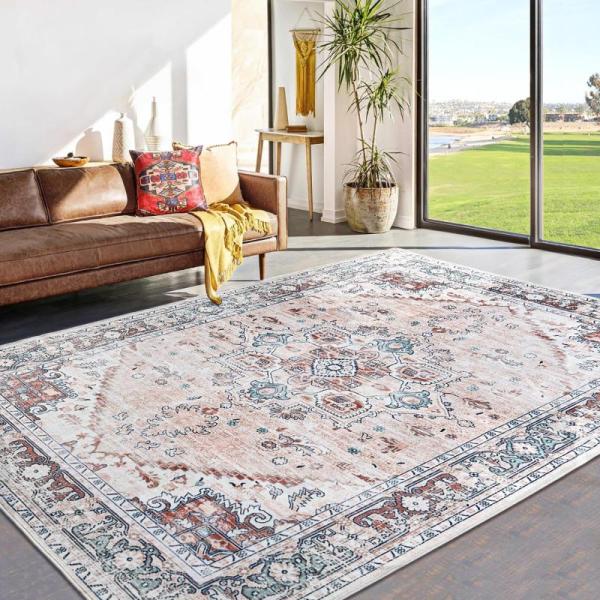 Home - Topllen Vintage Area Rug, Knit Christmas Stocking, Josmimic Jewelry Holder - MSRP $2,908