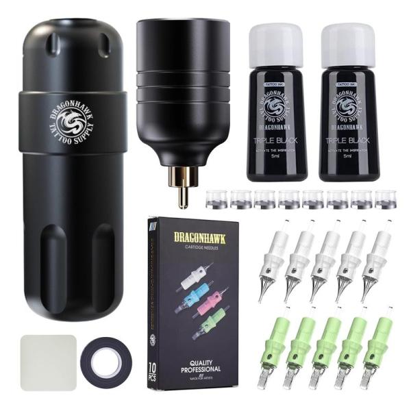Beauty - Dragonhawk Tattoo Gun Kits, XSQGES Double Layer Silk Bonnet, Vigorous Clip in Hair Extension - MSRP $1,957