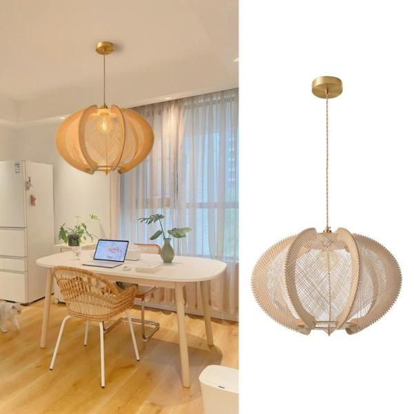Arturesthome Retro Wooden Pendant Light Modern Boho - MSRP $169