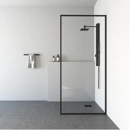 Vigo VG6077MBCL3474 Shower Screen Framed Shower Door - MSRP $479