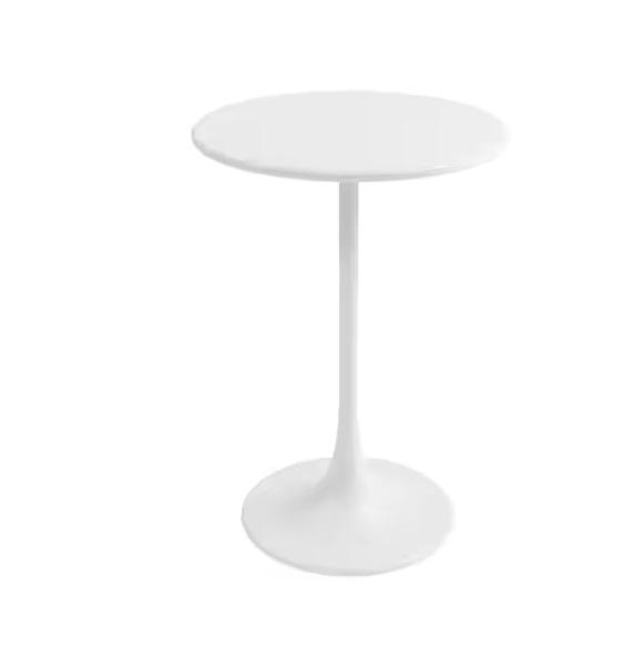 Jamesdar Metal Pedestal Base Kurv 24in Round White Counter Height Bistro Dining Tables- Est Retail $1,928