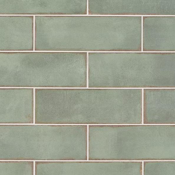 Ivy Hill Tile Santa Fe Green 3.93inx11.96in Polished Ceramic Wall Tiles - Est Retail $1,460