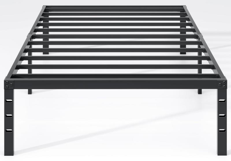 NEW JETO Metal Bed Frame, Twin Size Storage Underneath - MSRP $41