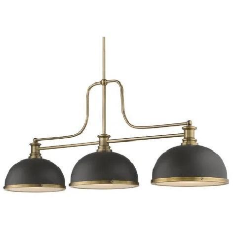Z-Lite 725-3HBR-D12BRZ+HBR Linear Chandelier - MSRP $944