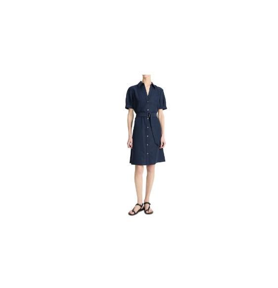 Apparel - Vince Cuffed Short Sleeve Belted Shirt Dress, Wit & Wisdom 'Ab'Solution Frayed Shorts - Original MSRP $3,735