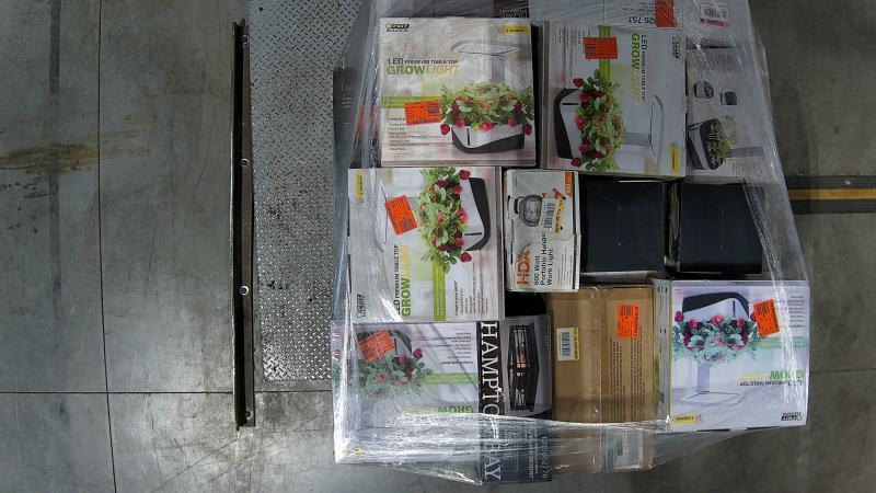 General Merch - Hampton Bay, Feit Electric, Bell+Howell, HDC, Artika, Commerical Electric, HDX - Est Retail $5,111