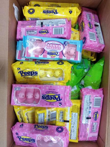 Groceries - Galerie Jelly Bean & Sticker Filled Eggs, RM Palmer Easter Bunny, Peeps Marshmallow Chicks - MSRP $8,872