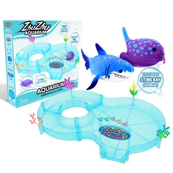 Toys - zhuzhu Aquarium Starter Set, Squishmallows Marcia Maroon Capybara, Chuckle & Roar Matching Game - MSRP $2,406