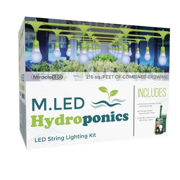 Home Improvement - Miracle LED Hydroponics Grow Light Kit, Lamons 219 Silicone O-Ring, Hex Lag Screw - MSRP $2,093