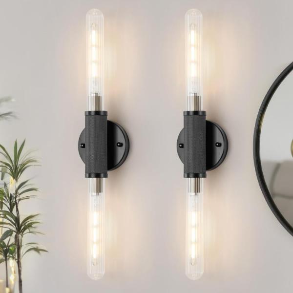 Home Improvement - Black Sconces, InoFlow High Pressure Filtered Shower Head, Natural Gas Detector - MSRP $8,915
