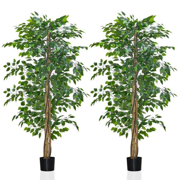 Home - FuFin Total Blackout Window Film, Artificial Ficus Trees, Bathroom Mirror, Ornament Storage Box - MSRP $51,998