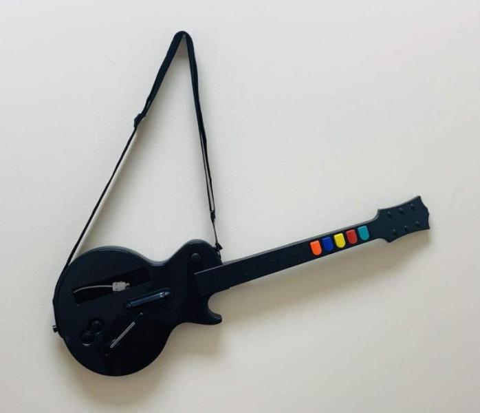Electronics - Guitar for Guitar Hero Wii, Gkv Joy-Con Grip, Simpeak Accessories Case, C/R Guitar Strap - MSRP $1,289
