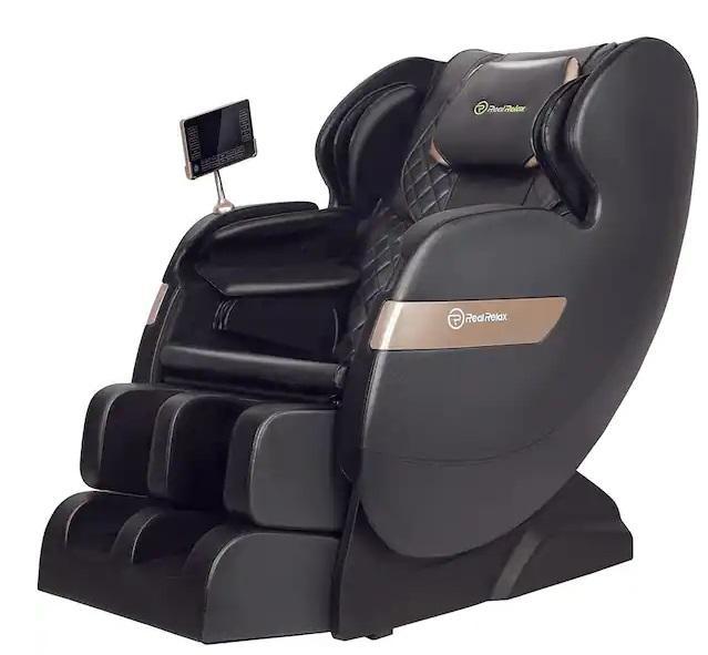 Home Decor- REAL RELAX Favor-03 ADV Massage Chair, HDC Hillside 26in Wood Upholstered Counter Stools -Est Retail $1,571