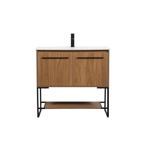 Elegant Lighting VF42536WB Free Standing Single Basin Vanity Set - MSRP $876