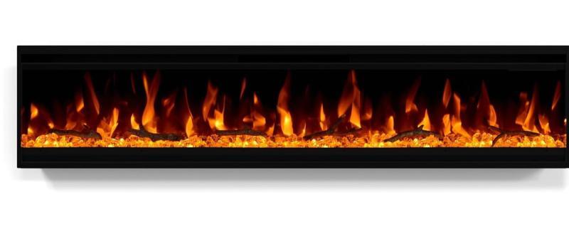 General Merchandise -60 inch Electric Fireplace, Moen 87014EWSRS, 6 Panels Ivory Ceiling Drapes MSRP $2,821