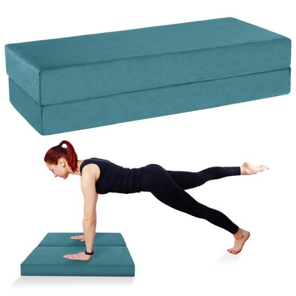 MABOZOO Folding Yoga Bolster Pillow, Rectangular - MSRP $31