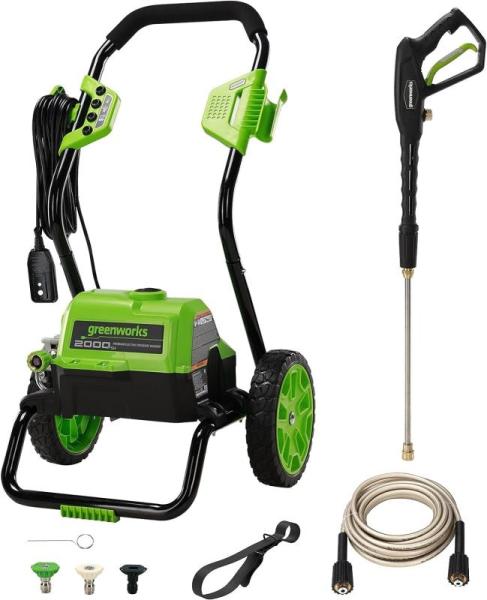 General Merchandise - Greenworks 2000 Max PSI, Shiatsu Foot Massager, Modern Bathroom Vanity Light - MSRP $2,017