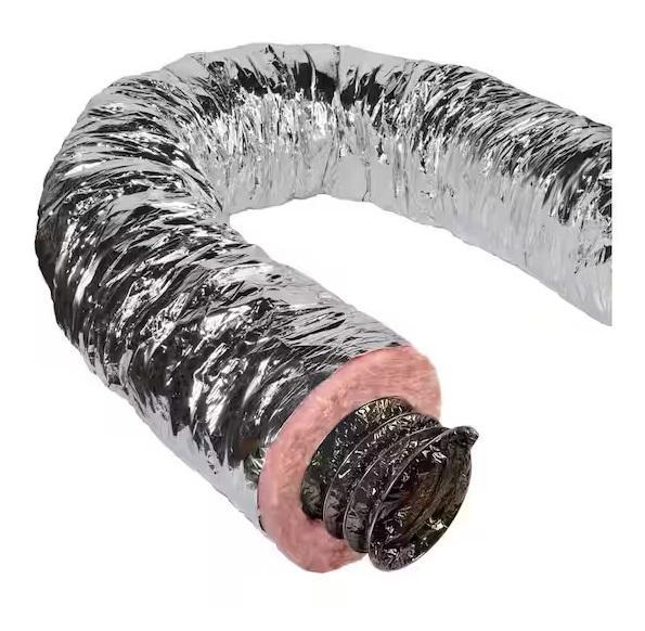 Plumbing - Master Flow 12inx25ft R6 Duct, Everbilt 28in-45in Aluminum Dryer Vent Duct - Est Retail $1,573- 2plts