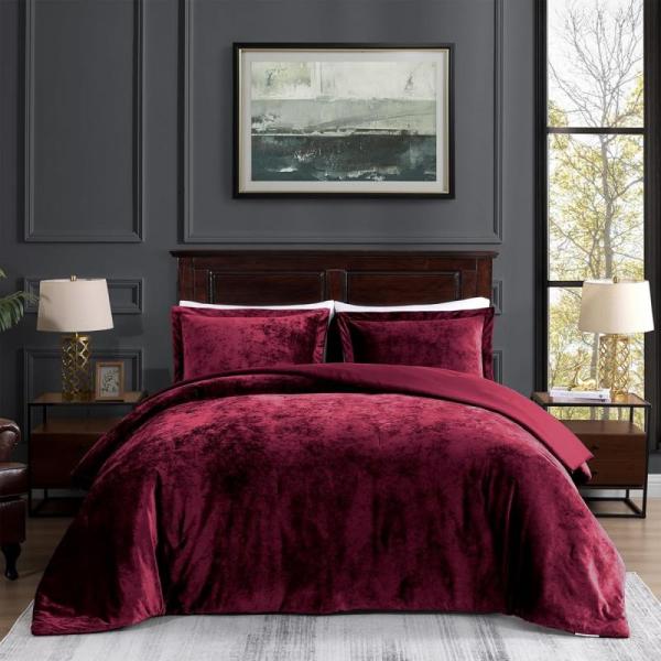 General Merchandise - Burgundy King Size Comforter Set, downluxe Outdoor Chair Cushions, Igloo Dog House - MSRP $1,293