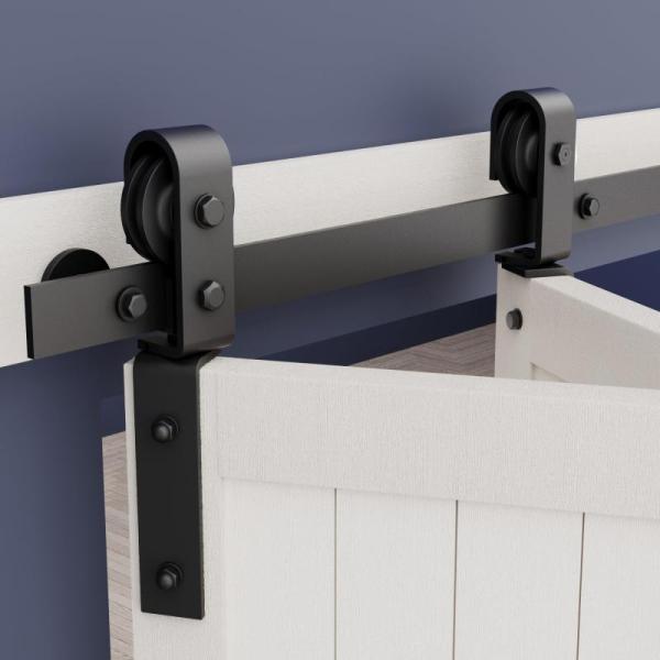 Home Improvement - ZEKOO 36" Bifold Barn Door Hardware Kit, SunRider 2pk 4-Light Ceiling Light Fixture - MSRP $12,835