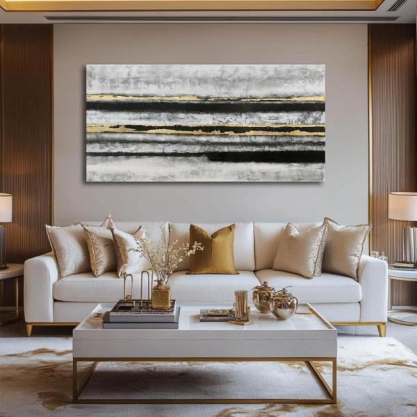 Home - NBAODAN 29"x58" Black Abstract Wall Art, 24"x36" Ain't Goin Down Til The Sun Comes Up Wall Art - MSRP $16,904