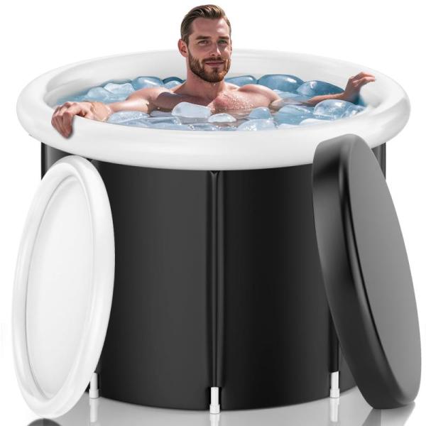 Lawn & Garden - Insulated Cold Plunge Tub with Cover, Artificial Ivy Privacy Fence Screen - MSRP $1,243