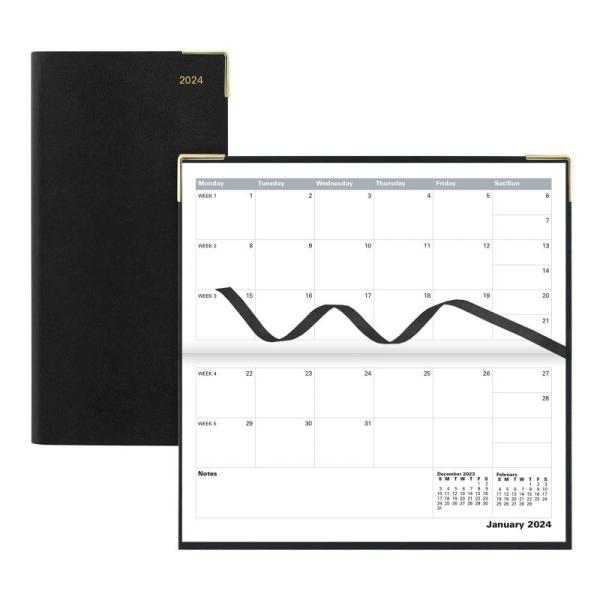Office - Letts of London Classic Monthly Planner, BAZIC Red Stick Pen, Tombow Irojiten Colored Pencil - MSRP $1,126