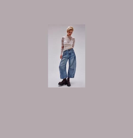 Apparel - Free People We The Free Good Luck Mid-Rise Barrel Jeans, Nike, Barefoot Dreams, SPANX - Original MSRP $1,224