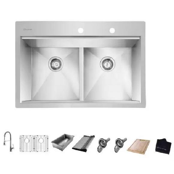 Plumbing - Glacier Bay, KeonJinn, VEVOR, KINWELL - Est Retail $2,492- 1plt