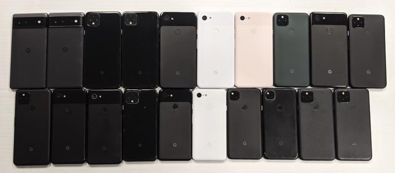 Google Pixel 8a, 7 Pro, 7, 6 Pro, 6, 5, & More, 55 Units, MSRP $39,620