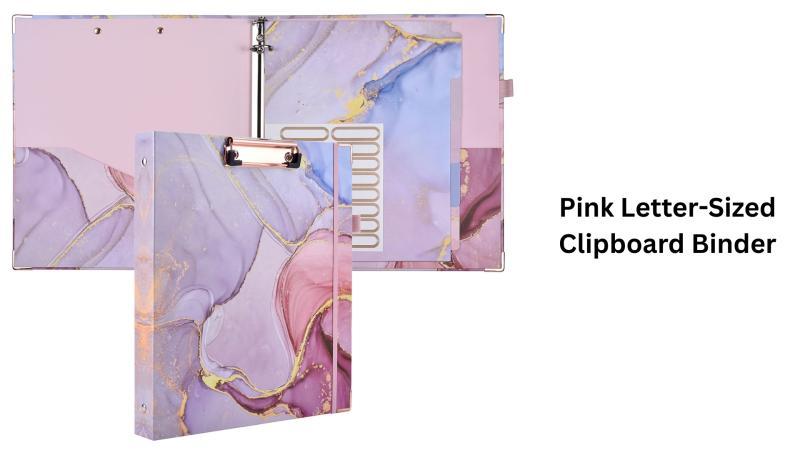 New Premium 1-inch Pink Letter-Sized Clipboard Binders - MSRP $41,765