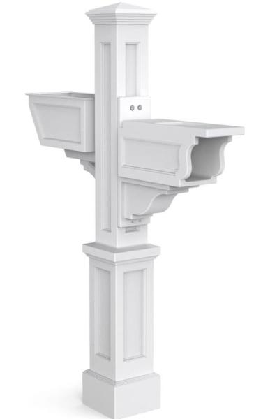 General Merchandise -Mayne Signature Plus Mailbox Post, Cordless Leaf Blower,White Marble Backdrop Rubber Mat - MSRP $1,614