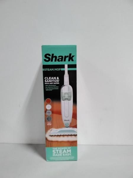 NEW - Shark Steam Mop, Removable Water Tank, Lightweight, Steam Cleaner, White/Seafoam, S1000 - MSRP $59
