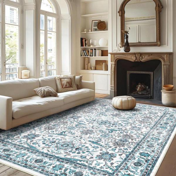 General Merchandise - Washable Boho Rug,Suitcase,ZINUS Van 16 Inch Metal Platform Bed Frame - MSRP $1,409