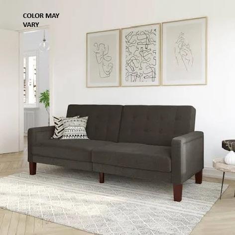 Furniture - BH&G Tufted Sofa Bed, MS Twin-Over-Full Bunk Bed, YZ Twin Metal Loft Bed - MSRP $983