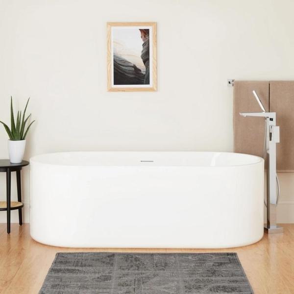 Signature Hardware Conroy 67" Acrylic Soaking Tub - MSRP $1,599