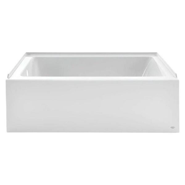 American Standard Studio 60" Soaking Bathtub for Three Wall Alcove Installation with Left Drain - MSRP $668