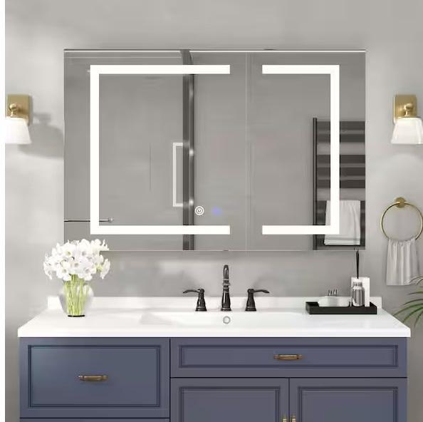 Plumbing- Simple Project 36inWx30inH Medicine Cabinet Mirror, SINKOLOGY, KeonJinn, HDC, Hampton Bay - Est Retail $1,843