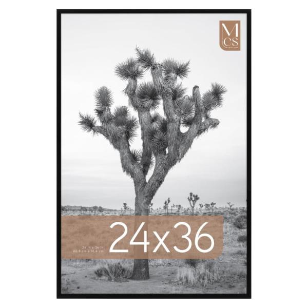 MCS Everline Collection 24x36 Poster Frame, Black Vertical - MSRP $34