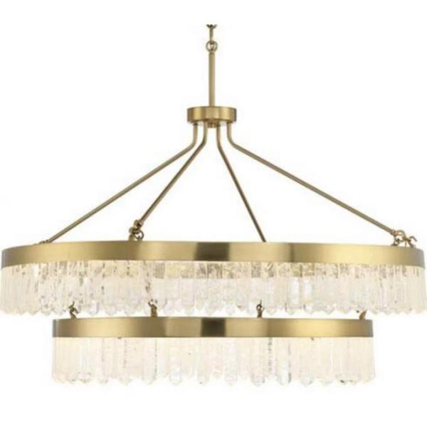 Fixtures - Savoy House Crystal Ring Chandelier, Samsung 4 Burner Induction Cooktop - MSRP $14,445