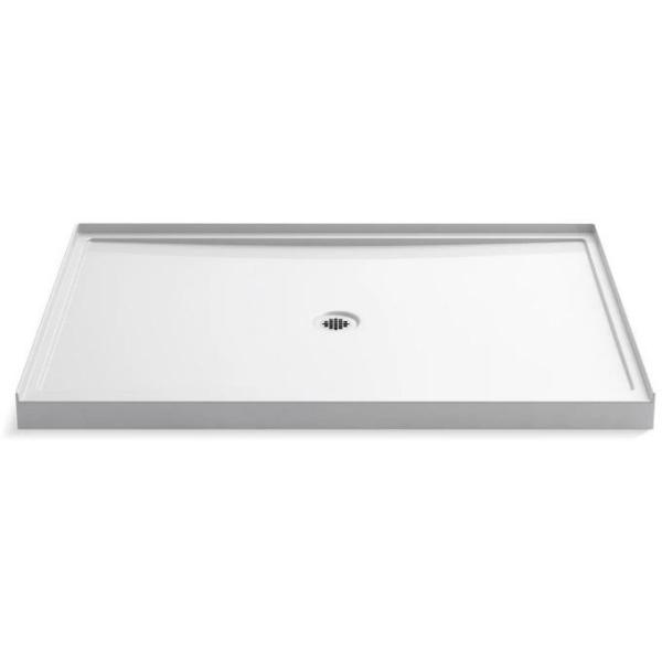 Kohler Rely 60" x 42" Shower Base with Single Threshold and 3-1/4" Center Drain - MSRP $649