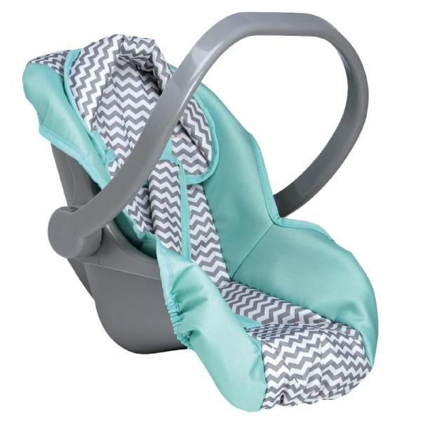 Adora up to 20 Inch Baby Doll Car Seat Carrier Grey Handle Converts to Rocker Lightweight Machine Washable Cover Toy Ba - MSRP $34