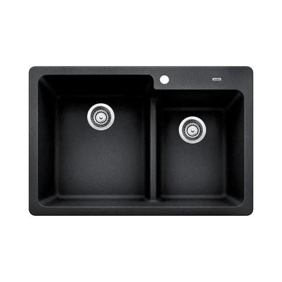Blanco Grandis 33" Drop-In or Undermount Double Basin Silgranit Kitchen Sink - MSRP $461
